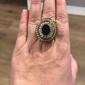 Vintage 2009 Juicy Couture Rhinestone Perfume Ring